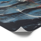 ユニコーンスカルマジカルウィッチーAIアートマットバリュー ポスター (角)