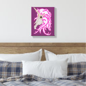 ユニコーンスカル キャンバスプリント (インサイチュ (寝室))