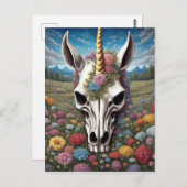 ユニコーンスカル ポストカード (正面/裏面)