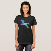 ユニコーンスクワッド銀河系銀河宇宙 飛んでいる Tシャツ (正面フル)