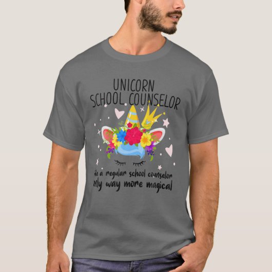 ユニコーンスクールカウンセラー先生感謝 Tシャツ (正面)