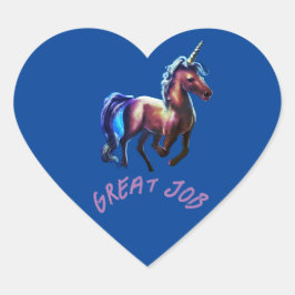 ユニコーンステッカー ハートシール