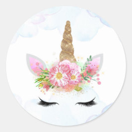ユニコーンステッカー ラウンドシール