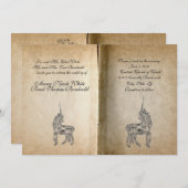 ユニコーンストーリーブック結婚式招待状 招待状 (正面/裏面)