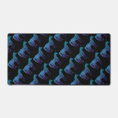 ユニコーンスパークルスアクアグラデーションブルーブラック デスクマット (正面)