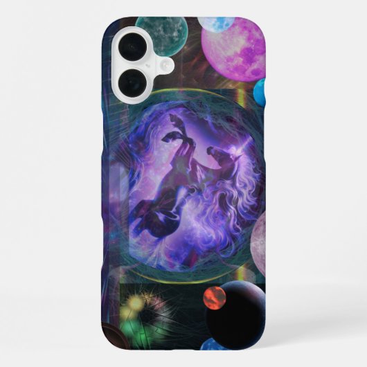 ユニコーンスペース iPhone 13 カバー (裏面)