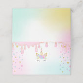 ユニコーンスライム座席表マーメイドテーブル番号 プレイスカード (外部開封)