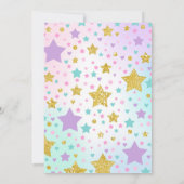 ユニコーンスランバーパーティー誕生日招待状 招待状 (裏面)