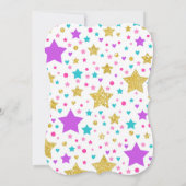 ユニコーンスランバーパーティー誕生日招待状 招待状 (裏面)