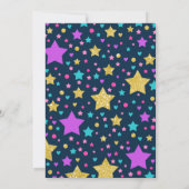 ユニコーンスランバーパーティー誕生日招待状 招待状 (裏面)