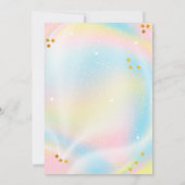 ユニコーンスリープバー子供の誕生日パーティの招待状 招待状 (裏面)