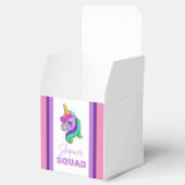 ユニコーンスリーポバースクワッド誕生日パーティー フェイバーボックス (オープン)