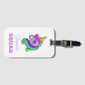 ユニコーンスリーポバースクワッド誕生日パーティー ラゲッジタグ (正面横)