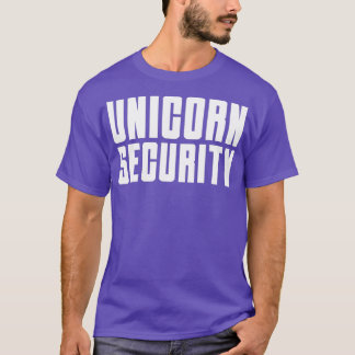 ユニコーンセキュリティコスチューム母パパ娘おもしろいハ Tシャツ
