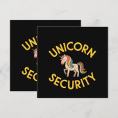 ユニコーンセキュリティ：タッチで魔法を守る 招待状 (正面/裏面)
