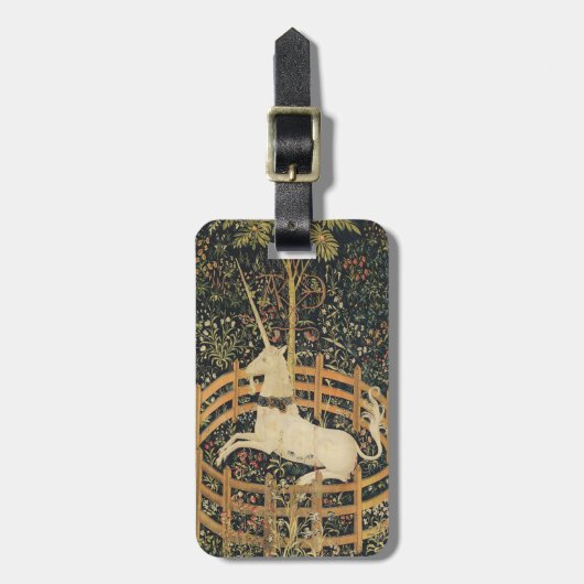 ユニコーンタペストリクラシックーズタペストリー ラゲッジタグ (正面縦)