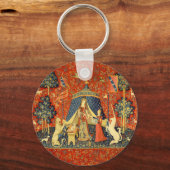 ユニコーンタペストリーレディーレジェンド中世 キーホルダー (正面)