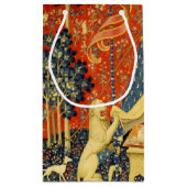 ユニコーンタペストリーレディーレジェンド中世 スモールペーパーバッグ (裏面)