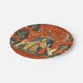 ユニコーンタペストリーレディーレジェンド中世 ペーパープレート (アングル)