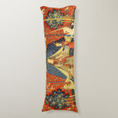 ユニコーンタペストリーレディーレジェンド中世 ボディピロー (正面縦)