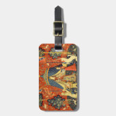 ユニコーンタペストリーレディーレジェンド中世 ラゲッジタグ (正面縦)