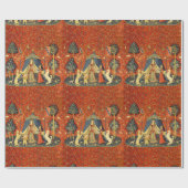 ユニコーンタペストリーレディーレジェンド中世 ラッピングペーパー (フラット)