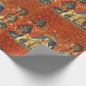 ユニコーンタペストリーレディーレジェンド中世 ラッピングペーパー (角)