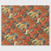 ユニコーンタペストリーレディーレジェンド中世 ラッピングペーパー (フラット)