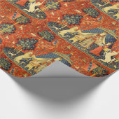 ユニコーンタペストリーレディーレジェンド中世 ラッピングペーパー (角)