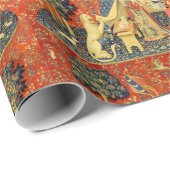 ユニコーンタペストリーレディーレジェンド中世 ラッピングペーパー (ロールコーナー)