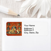 ユニコーンタペストリーレディーレジェンド中世 ラベル (インサイチュ)