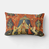 ユニコーンタペストリーレディーレジェンド中世 ランバークッション (裏面)