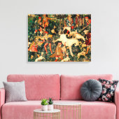 ユニコーンタペストリー中世クラシック狩り キャンバスプリント (インサイチュ (リビング))