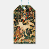 ユニコーンタペストリー中世クラシック狩り ギフトタグ (正面)