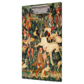 ユニコーンタペストリー中世クラシック狩り クリップボード (左)