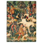 ユニコーンタペストリー中世クラシック狩り クリップボード (裏面)