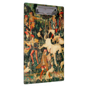 ユニコーンタペストリー中世クラシック狩り クリップボード (右)