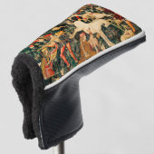 ユニコーンタペストリー中世クラシック狩り ゴルフヘッドカバー (3/4 正面)