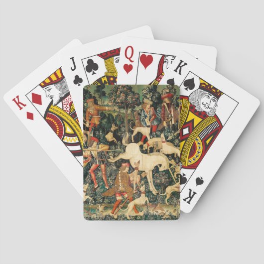 ユニコーンタペストリー中世クラシック狩り トランプ (裏面)
