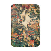 ユニコーンタペストリー中世クラシック狩り バスマット (正面縦)