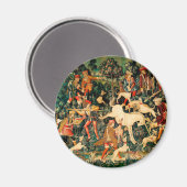 ユニコーンタペストリー中世クラシック狩り マグネット (正面/裏面)