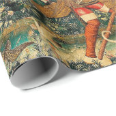 ユニコーンタペストリー中世クラシック狩り ラッピングペーパー (ロールコーナー)