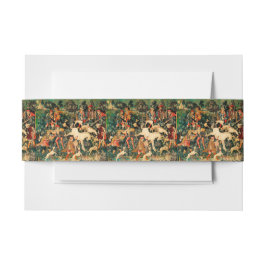 ユニコーンタペストリー中世クラシック狩り 招待状ベリーバンド