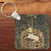 ユニコーンタペストリー捕獲中世タペストリー キーホルダー (正面)