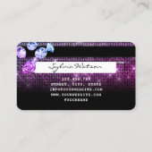 ユニコーンダイヤモンドグリッタークレジットカードスタイル モダン 名刺 (裏面)