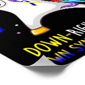 ユニコーンダウン右パーフェクトダウン症候群アワレ ポスター (角)