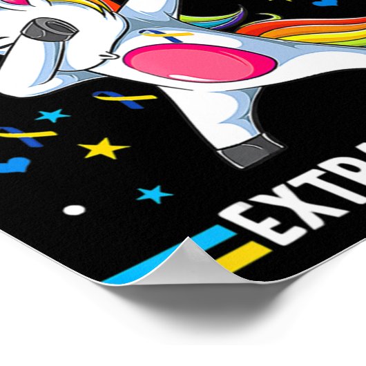 ユニコーンダウン症候群認識度特色染色体e ポスター (角)