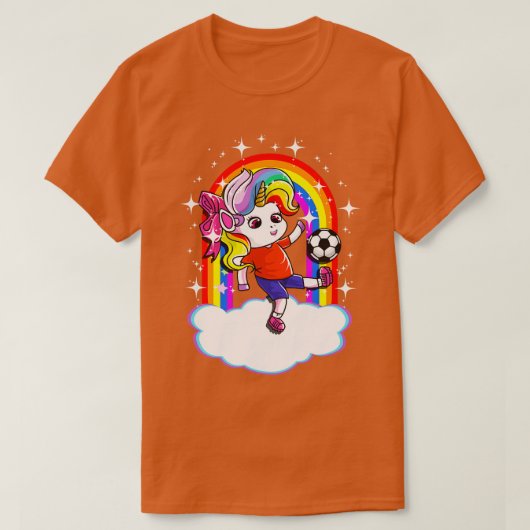 ユニコーンチームプレーヤーコーチ母パパかわいいガーリー Tシャツ (デザイン正面)