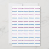 ユニコーンツインズベビーシャワー招待状カード 招待状 (裏面)