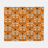 ユニコーンツイン フリースブランケット (正面(横))